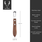 Walnut channel knife viski®