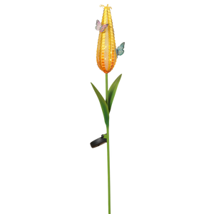 Butterfly Meadow Mesh Solar Flower Stake -