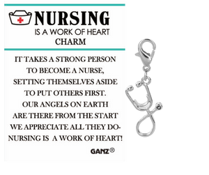 Nursing is a Work of Heart Charm