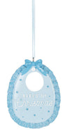 Baby Bib Ornaments - Baby's 1st Christmas -