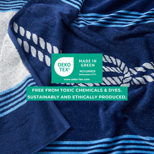 Cotton Velour Beach Towels 2-Pack - Maui Collection