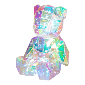 Lighted Holographic Bear in a Gift Box - 7 Inch