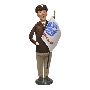 Army Man with Flag