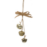 Bells with Burlap Ribbon -