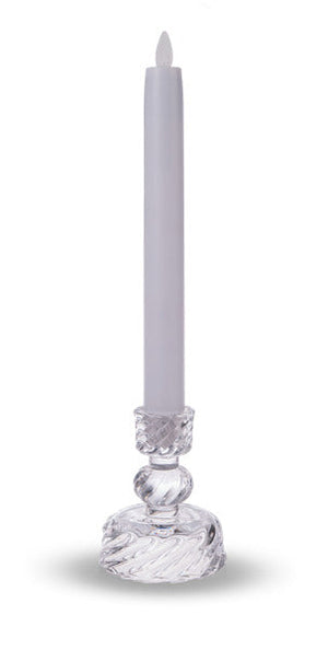 Swirl Glass Taper Holder - 4.5 Inch