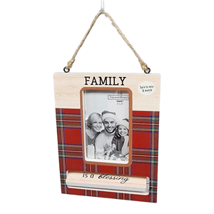 Spinning Frame Ornament - Family