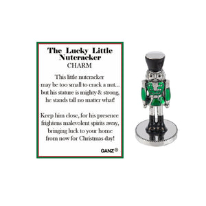 Lucky Little Nutcracker Charm - Green