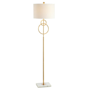 Haines modern circle marble/metal led floor lamp - Tuesday Morning - Floor Lamps