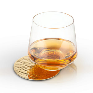 Hammered Brass Coasters by Viski® - Tuesday Morning - Coasters