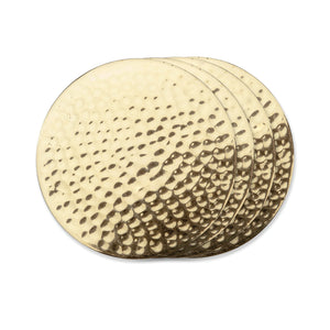 Hammered-Brass-Coasters-by-Viski®-Coasters