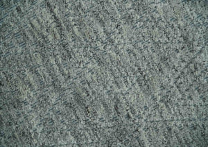 Hand carved Geometrical Design Ivory, Gray and Charcoal Hand knotted wool Area Rug