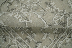 Beige Modern Style Hand Tufted Wool Textured Loop 5x8 Area Rug