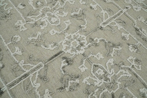 Beige Modern Style Hand Tufted Wool Textured Loop 5x8 Area Rug