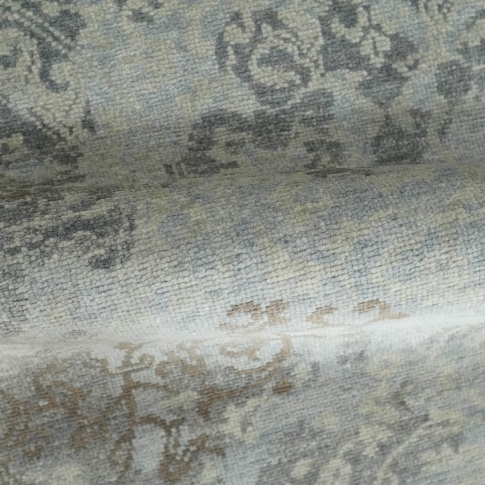 Hand Knotted 2x4 Gray And Beige Traditional Vintage Persian Wool Rug