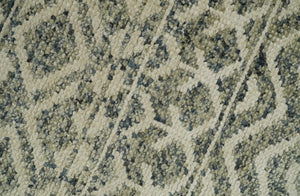 Hand Knotted 4x6 Beige, Camel and Olive Modern Contemporary Southwestern Tribal Trellis Recycled Silk Area Rug