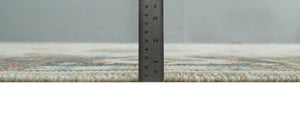 Hand Knotted Ivory and Charcoal Traditional Oriental Oushak Multi size Wool Area Rug