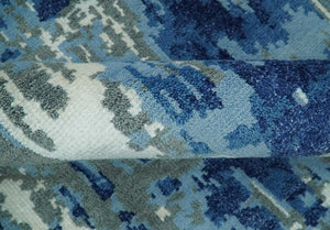 5x8 Modern Abstract Hand Knotted Wool Area Rug
