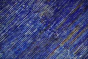 Hand Knotted 8x10 Blue Modern Abstract Silk Bohemian Area Rug