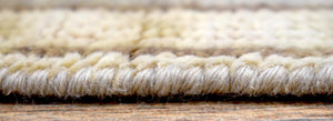 Runner 2.7x12 Oushak Beige And Blue Hand Knotted Wool Rug