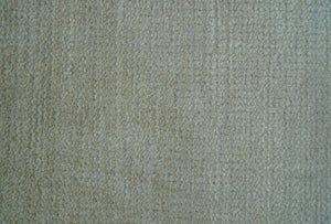 Hand Knotted Beige Modern Solid Design Wool And Silk Rug