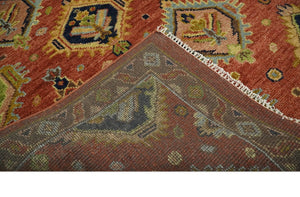 Hand Knotted Rust and Brown Antique Traditional Multi size wool Area Rug