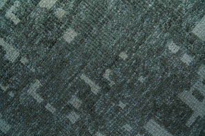 Hand Knotted Gray and Silver 5x8 Modern Abstract Contemporary Recycled Silk Rug