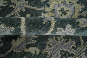 Hand Knotted Gray and Silver Traditional Antique Wool Area Rug, Living Room and Bedroom Rug
