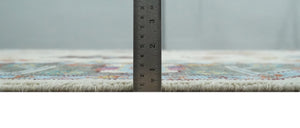 Hand Knotted Ivory and Gray Traditional Oushak Multi Size Wool Area Rug