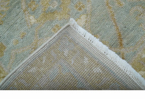 Hand Knotted Traditional Oushak Design Gray And Beige 8x10 Wool Rug