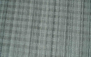 Hand Made 8x10 Modern Stripes Charcoal And Gray Blended Wool  Area Rug