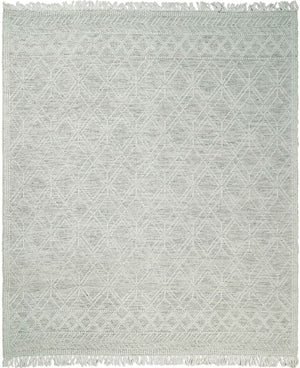 Modern Contemporary Hand Made White Wool Area Rug
