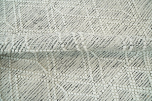 Modern Contemporary Hand Made White Wool Area Rug