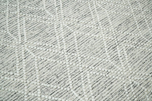 Modern Contemporary Hand Made White Wool Area Rug