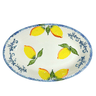Hand-Painted-Italian-Ceramic-Oval-Platter-Scalloped-Lemons-Serving-Platters