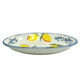 Hand Painted Italian Ceramic Oval Platter - Scalloped Lemons - Tuesday Morning - Serving Platters