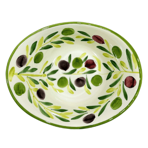 Hand Painted Italian Ceramic Round Platter Pomegranate - Tuesday Morning - Serving Platters