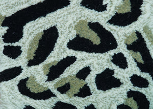 Hand Tufted Animal Cat White And Black 2x3 Wool Area Rug