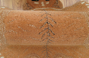 Hand Tufted Animal Lion Brown 2x3 Wool Area Rug
