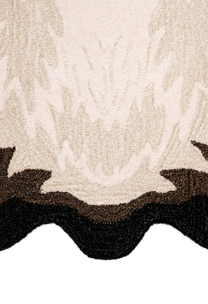 Hand Tufted Black Animal Panda 3x5 Wool Area Rug