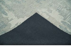 Hand Tufted Ivory, Beige and Charcoal Modern Abstract Design 8x10 Rug