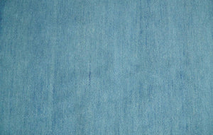 Hand Tufted Solid Plane Light Blue Woolen 8x10 wool Area Rug