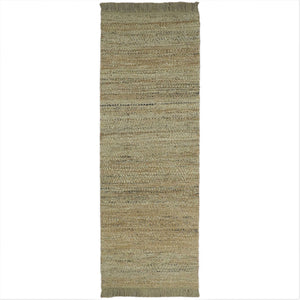 Hand Woven Brown Natural Jute and Wool Area Rug