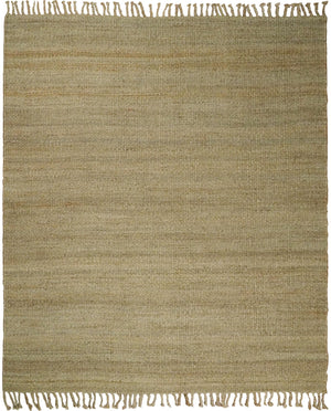 Hand Woven Natural Fiber Brown Natural Jute Rug
