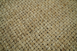 Hand Woven Natural Fiber Brown Natural Jute Rug
