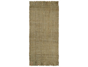 Hand Woven Natural Fiber Brown Natural Jute Rug