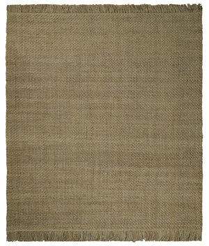 Hand Woven Natural Fiber Brown Natural Jute Rug