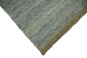 Modern Style Hand Woven Gray and Brown Jute and Art Silk Rug