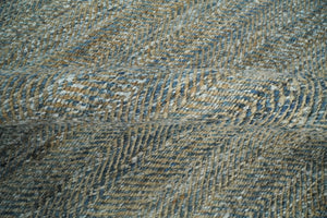 Modern Style Hand Woven Gray and Brown Jute and Art Silk Rug