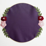 JASMINE PURPLE ORANGE FAUX LEATHER PLACEMAT