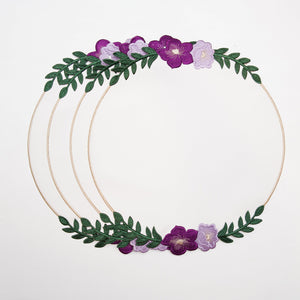 Jasmine White Round Faux Leather Placemat